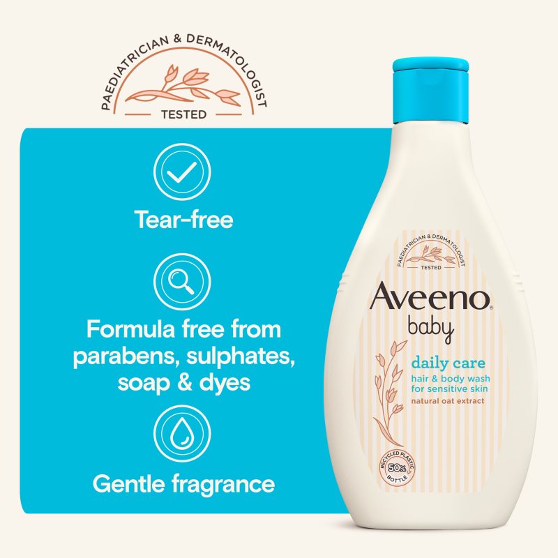 Aveeno Baby Daily Care sprchový a koupelový gel pro děti 400 ml (obrázek 6)