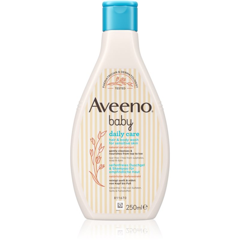 Aveeno Baby Daily Care umývací gél na telo a vlasy pre deti od narodenia 250 ml