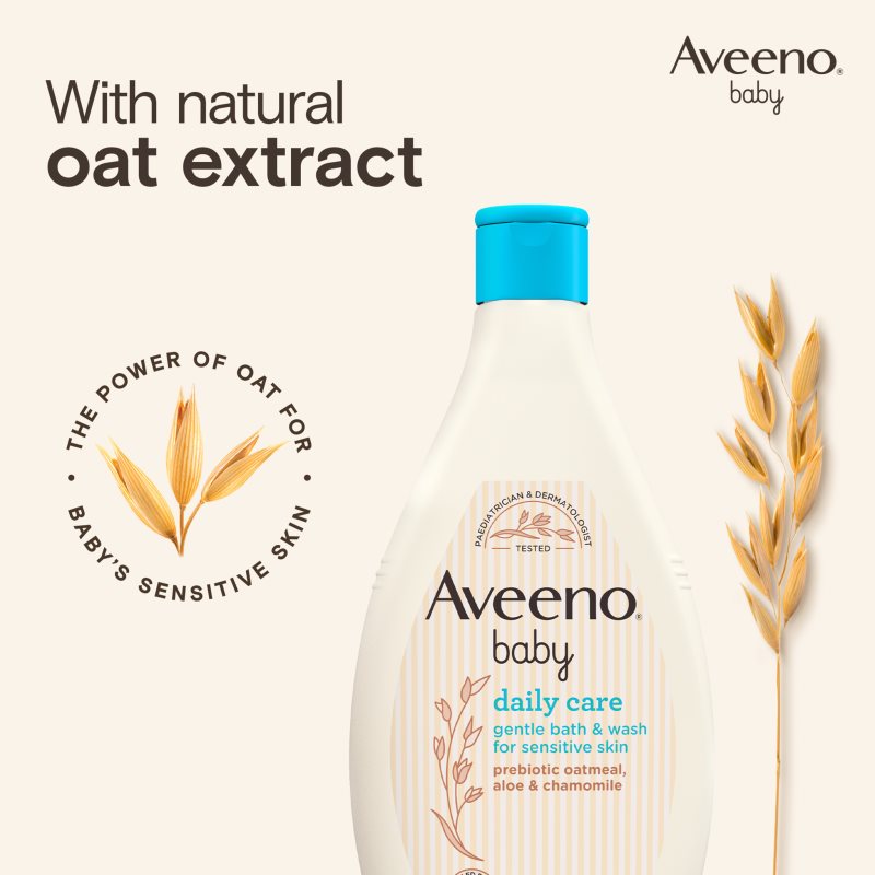 Aveeno Baby Daily Care mycí gel na tělo a vlasy pro děti od narození 250 ml (obrázek 3)