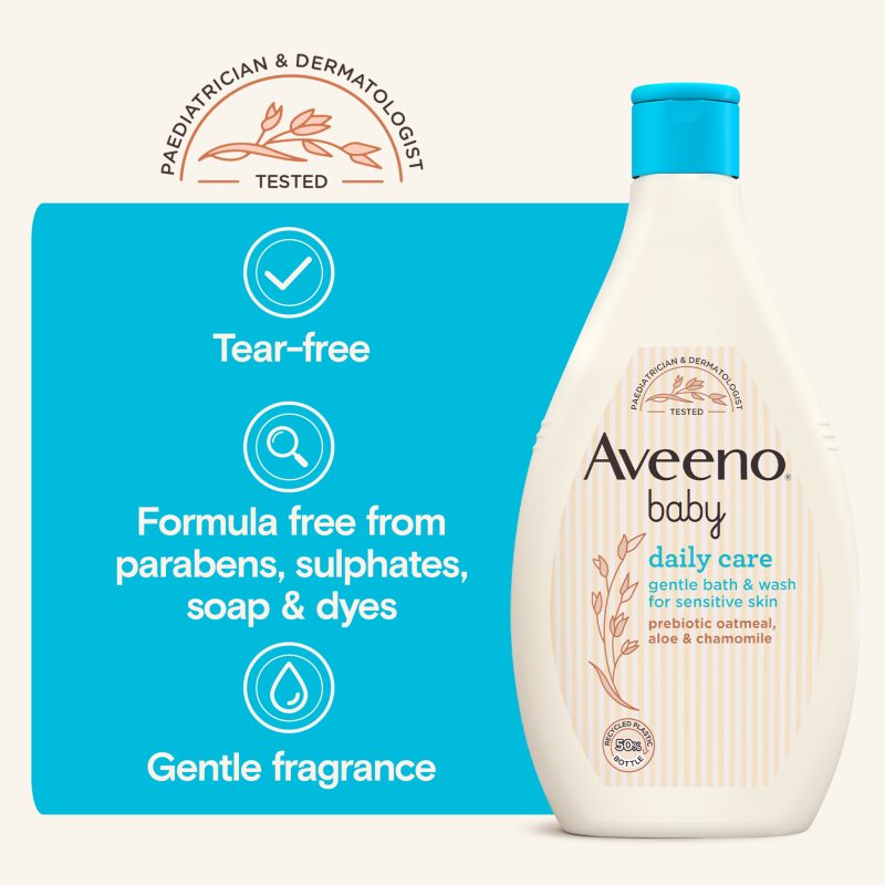 Aveeno Baby Daily Care mycí gel na tělo a vlasy pro děti od narození 250 ml (obrázek 5)