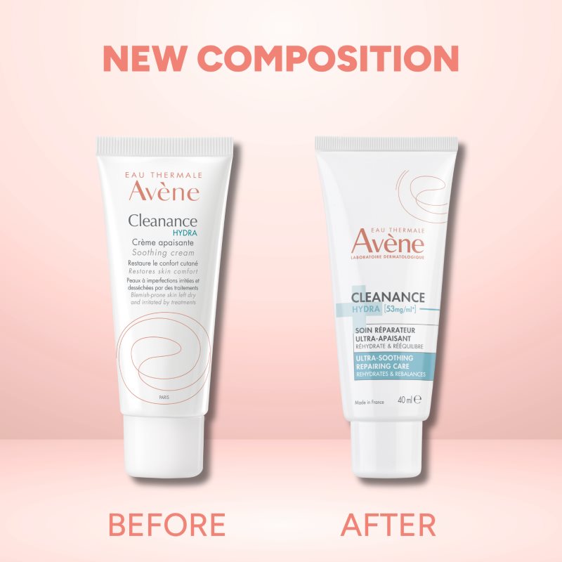 Avène Cleanance Hydra Soothing Cream crema calmanta cu efect de hidratare 40 ml