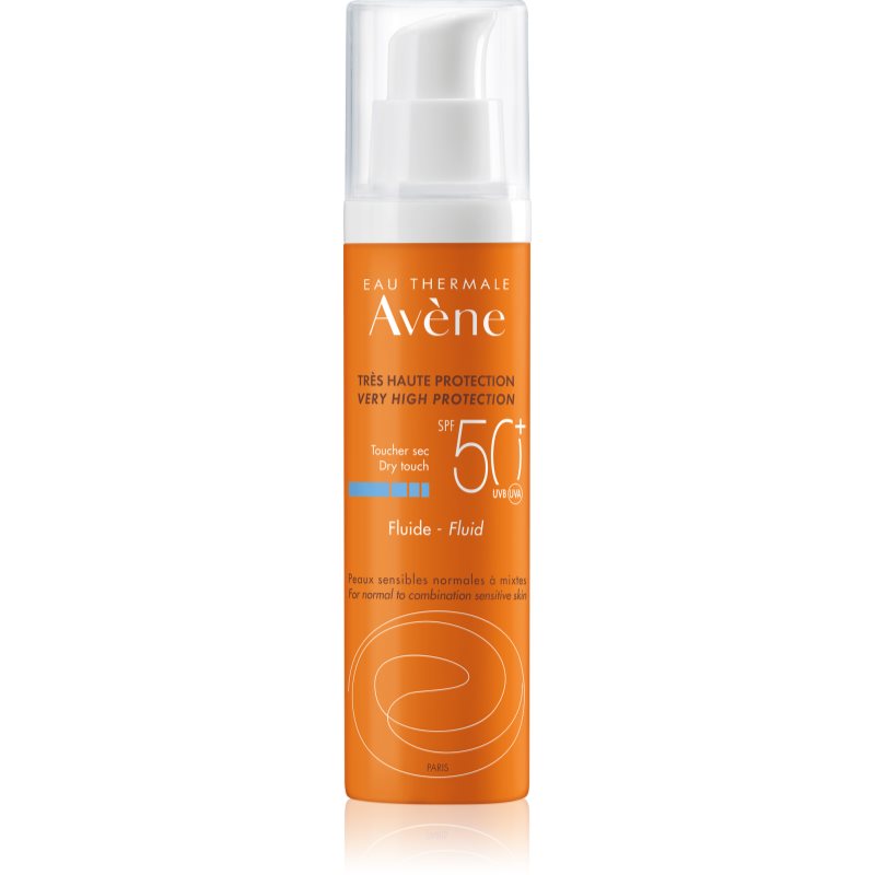 

Avène Sun Sensitive захисний флюїд для нормальної та змішаної шкіри SPF 50