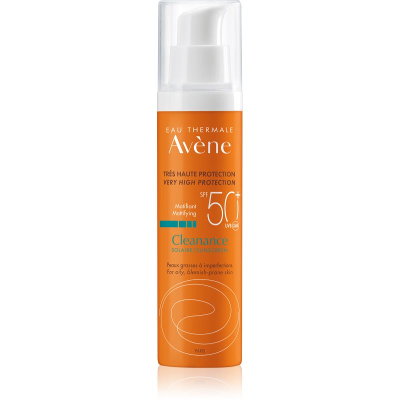 

Avène Cleanance Solaire матуючий захисний догляд для шкіри зі схильністю до акне SPF 50