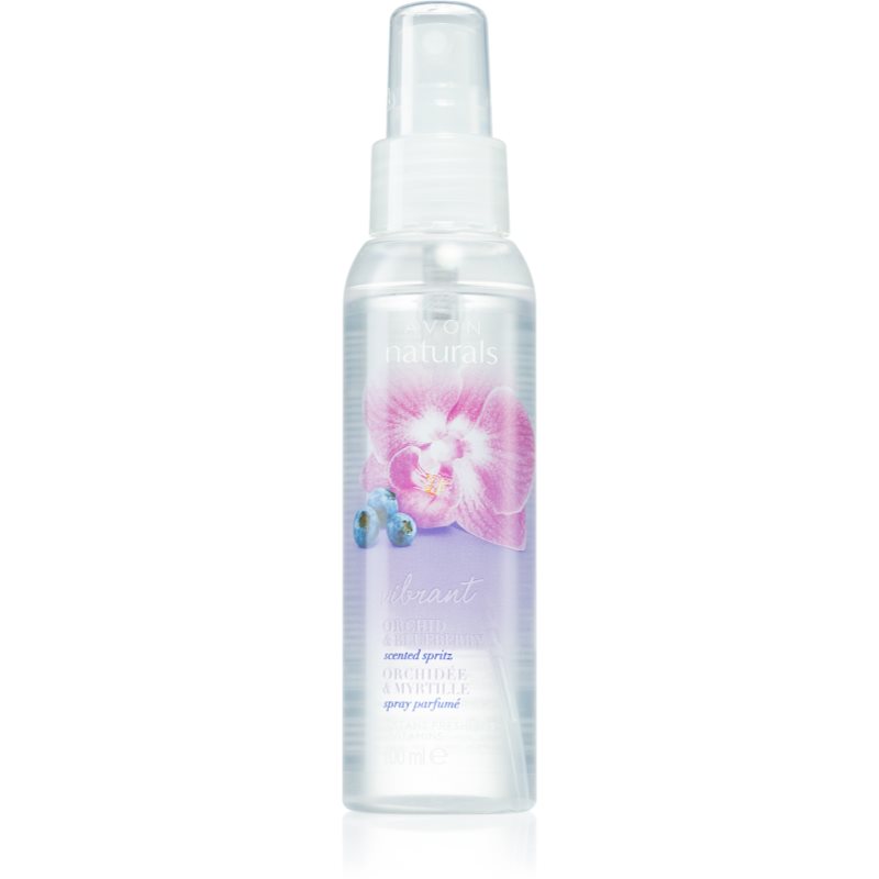 Avon Naturals Care Vibrant Orchid & Blueberry спрей для тіла з орхідеєю та чорницею 100 мл