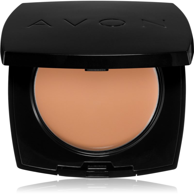 Avon True Colour krémový make-up s pudrovým efektem odstín 310N Medium Beige 9 g