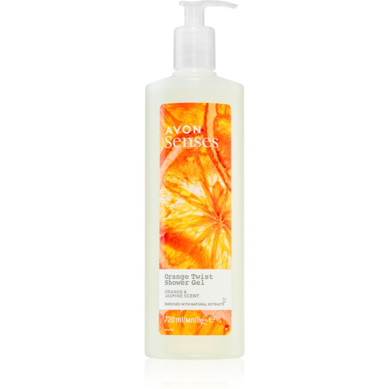 Avon Senses Orange Twist erfrischendes Duschgel 720 ml