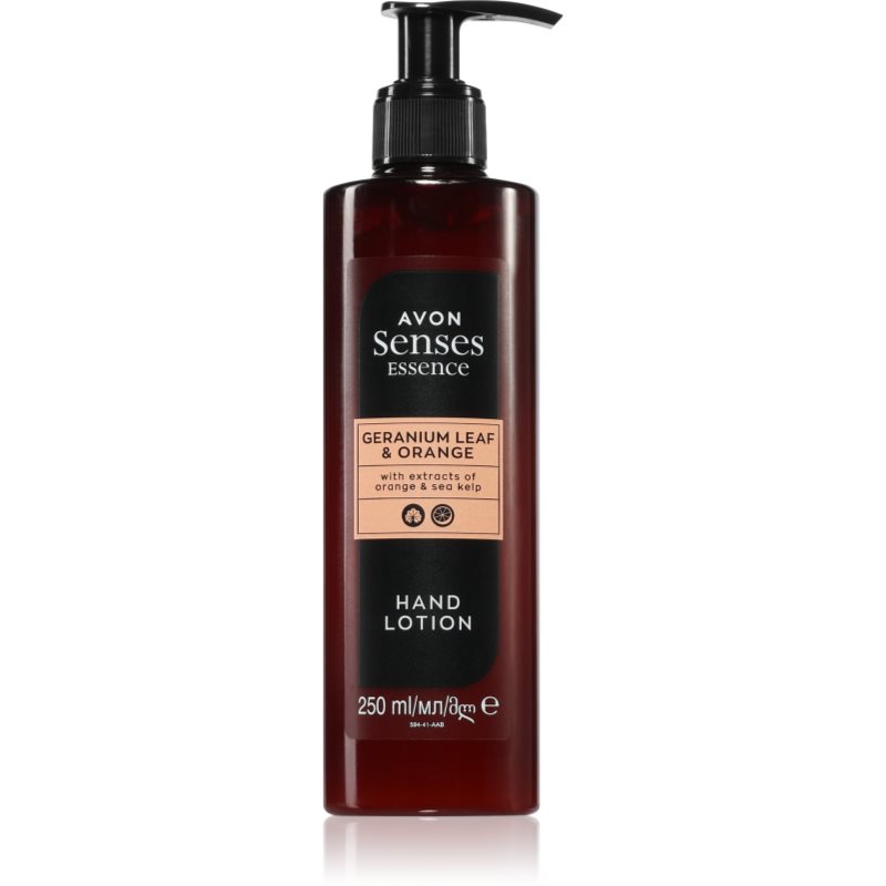 Avon Senses Essence Geranium Leaf & Orange Lait Mains 250 Ml