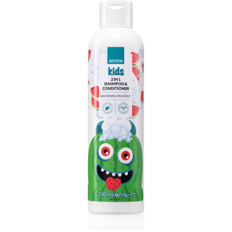 Avon Kids Watermelon šampon a kondicionér 2 v 1 200 ml