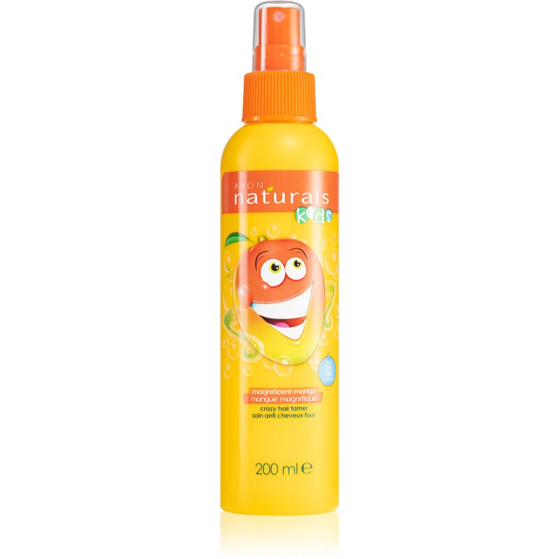 Avon Naturals Kids Magnificent Mango sprej pre jednoduché rozčesávanie vlasov 200 ml