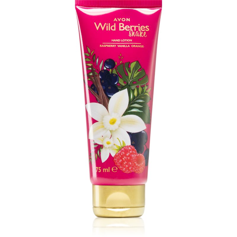 

Avon Wild Berries Shake Raspberry & Vanilla & Orange зволожуючий крем для рук