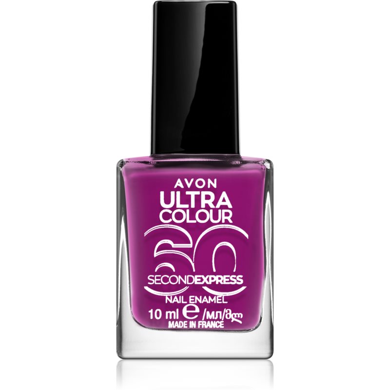 Avon Ultra Colour 60 Second Express швидковисихаючий лак для нігтів відтінок Grape Escape 10 мл
