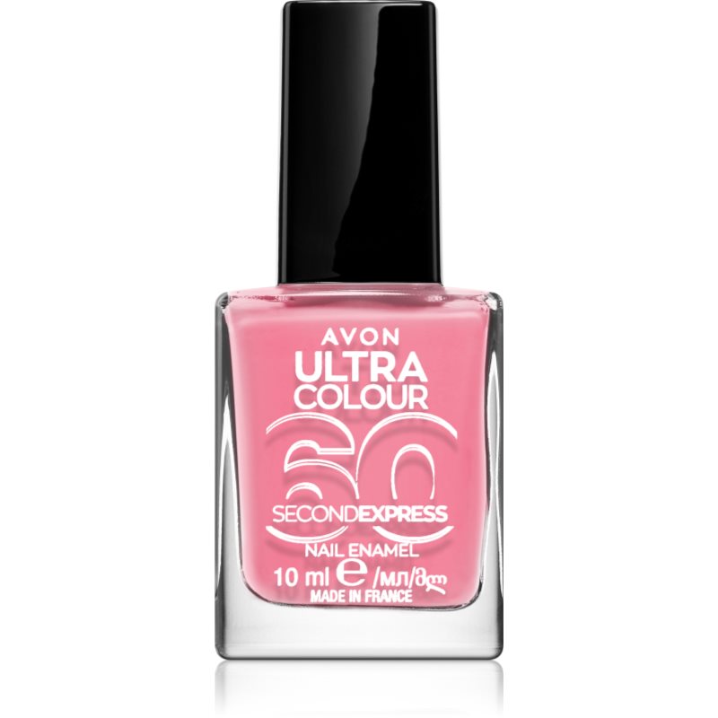 Avon Ultra Colour 60 Second Express rýchloschnúci lak na nechty odtieň Bubblegum 10 ml