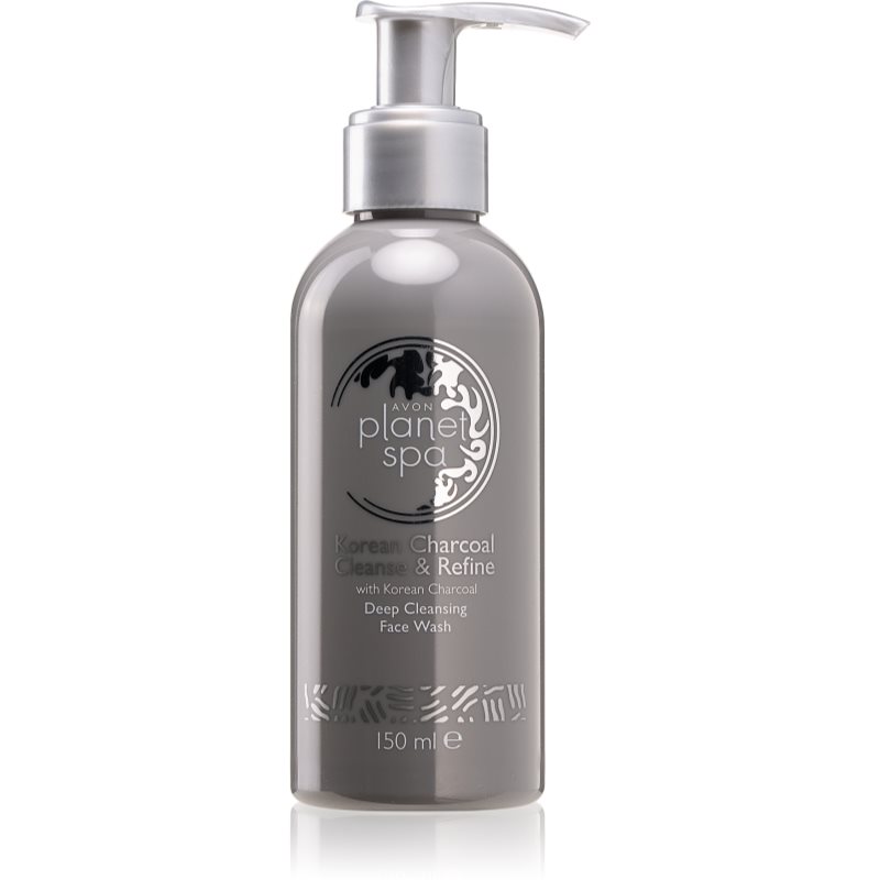 Avon Planet Spa Korean Charcoal Cleanse & Refine čistiaci gél s aktívnym uhlím 150 ml