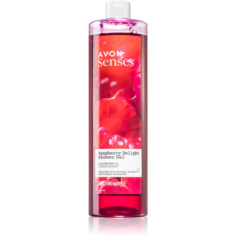 Avon Senses Raspberry Delight gel calmant pentru dus 500 ml