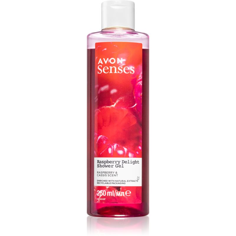 Avon Senses Raspberry Delight upokojujúci sprchový gél 250 ml
