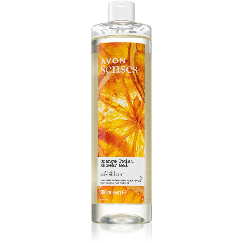 Avon Senses Orange Twist erfrischendes Duschgel 500 ml