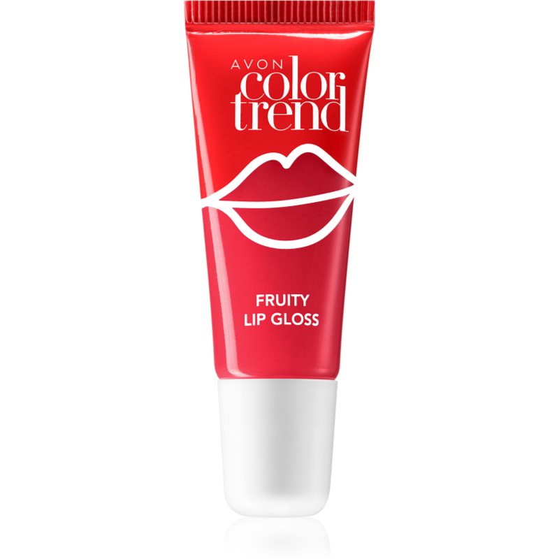E-shop Avon ColorTrend Fruity Lips lesk na rty s příchutí odstín Strawberry 10 ml