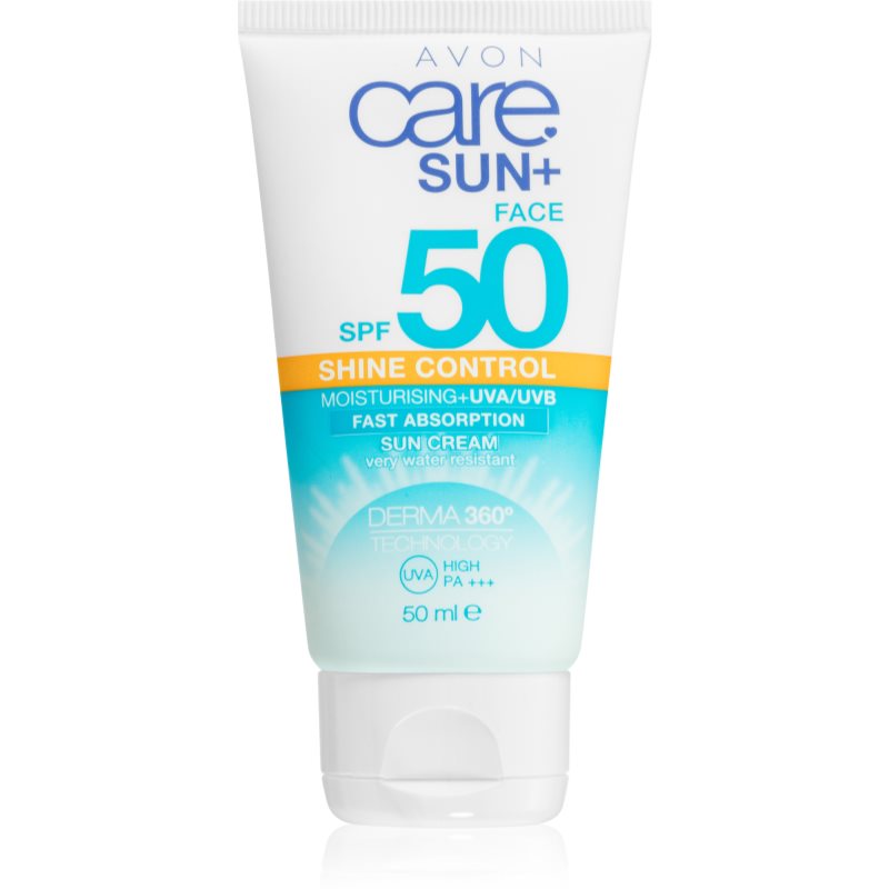 Avon Care Sun + zmatňujúci krém na opaľovanie SPF 50 50 ml