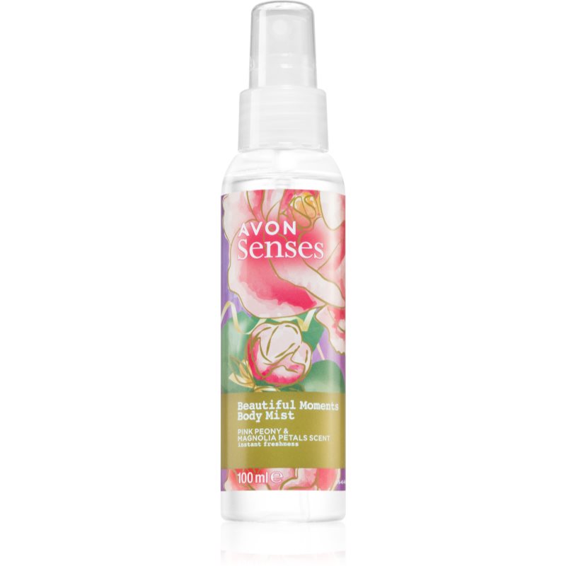 Avon Senses Beautiful Moments osviežujúci telový sprej s vôňou kvetín 100 ml