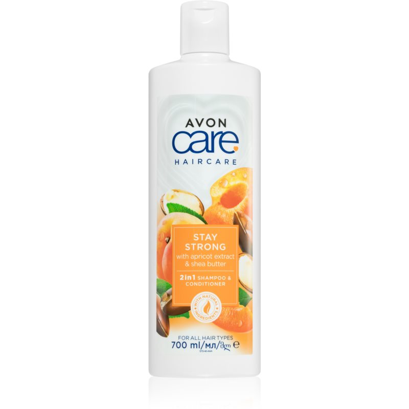 Avon Care Stay Strong šampón a kondicionér 2 v1 pre lámavé a namáhané vlasy 700 ml
