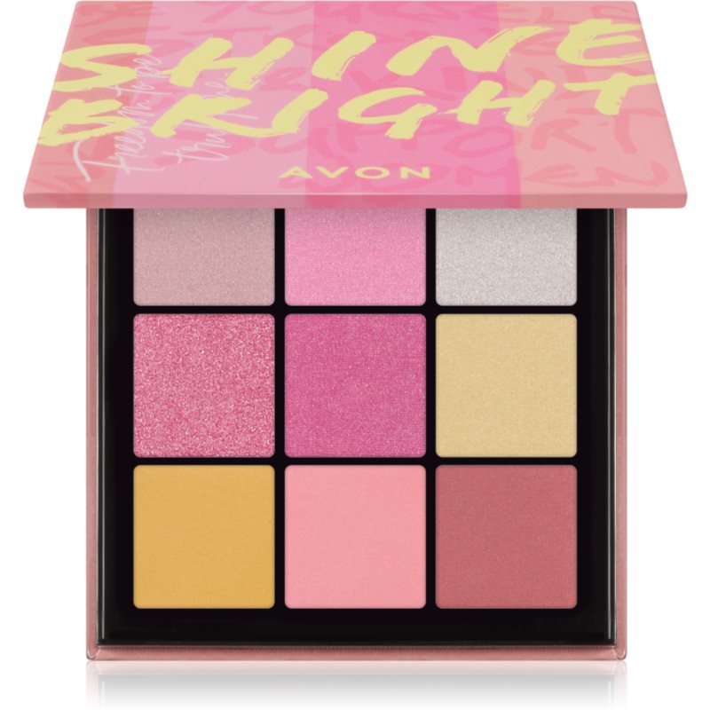 E-shop Avon Viva La Pink! Shine Bright paleta očních stínů 10,8 g