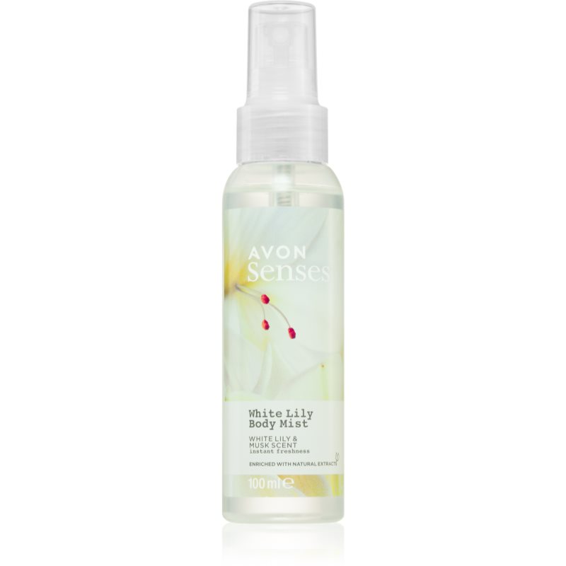Avon Senses White Lily & Musk spray de corp racoritor 100 ml