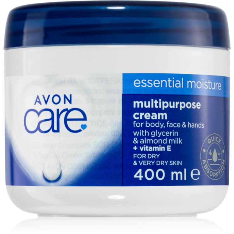 Avon Care Essential Moisture Multi-purpose Cream For Face, Hands And Body 400 Ml