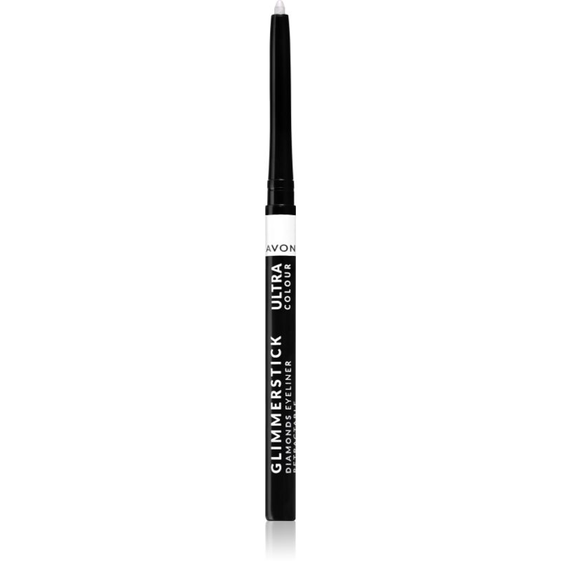 Avon Glimmerstick Diamond precízna ceruzka na oči s vitamínom E odtieň Silver Light 0.35 g