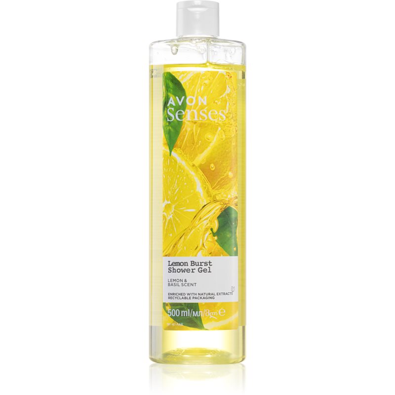 Avon Senses Lemon Burst δροσιστικό τζελ ντους 500 ml φωτογραφία