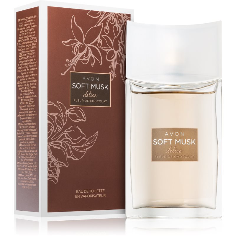 Avon Soft Musk Delice Fleur De Chocolat туалетна вода для жінок 50 мл