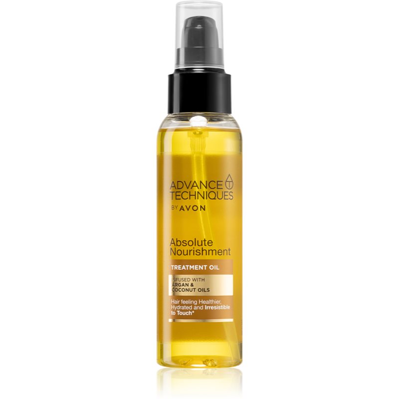 Avon Advance Techniques Absolute Nourishment Nourishing Hair Oil With Argan Oil With Coconut Oil 100 Ml