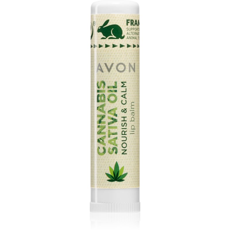 Avon Cannabis Sativa Oil Nourish & Calm бальзам для губ з конопляною олією 4,5 гр