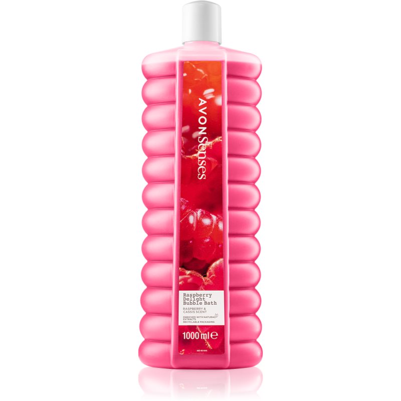 Avon Senses Raspberry Delight pena do kúpeľa 1000 ml