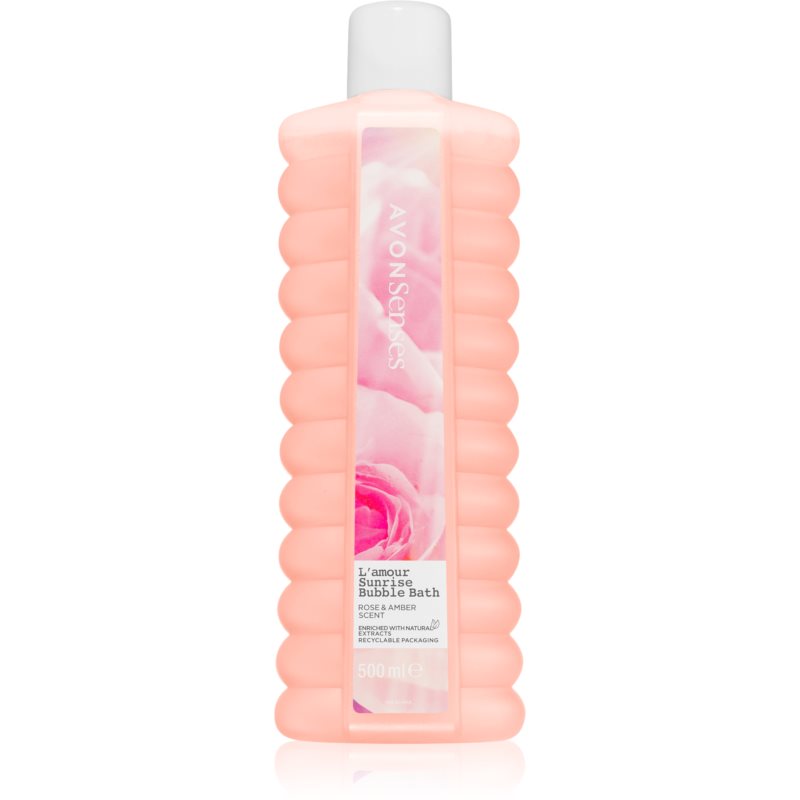 E-shop Avon Senses L'amour Sunrise pěna do koupele s vůní růží 500 ml