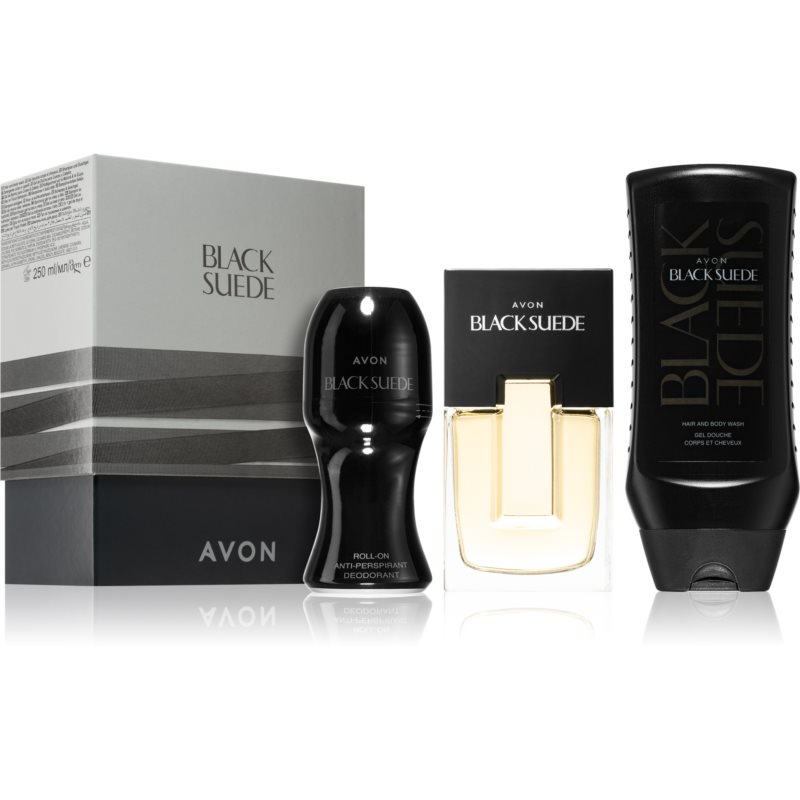 Avon Black Suede Gift Set for Men
