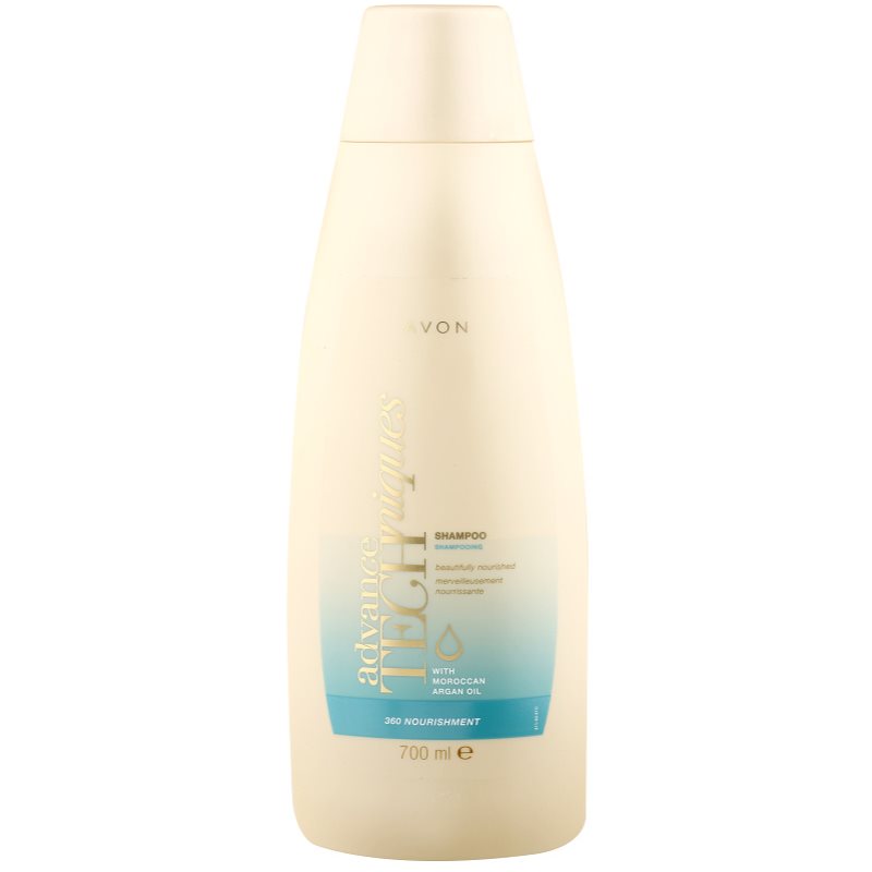 Avon Advance Techniques 360 Nourishment hranilni šampon z maroškim arganovim oljem za vse tipe las 700 ml