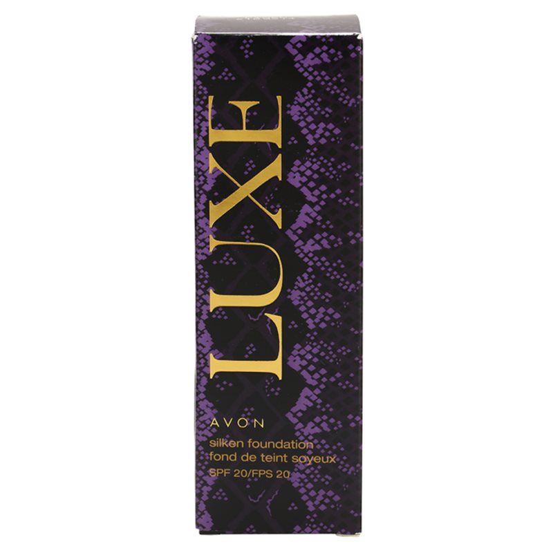 Avon Luxe Makeup tekutý make-up SPF 20 odstín Beige Linen 30 ml