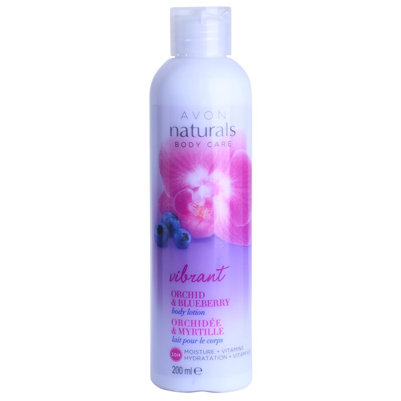 

Avon Naturals Body молочко для тіла з орхідеєю та чорницею