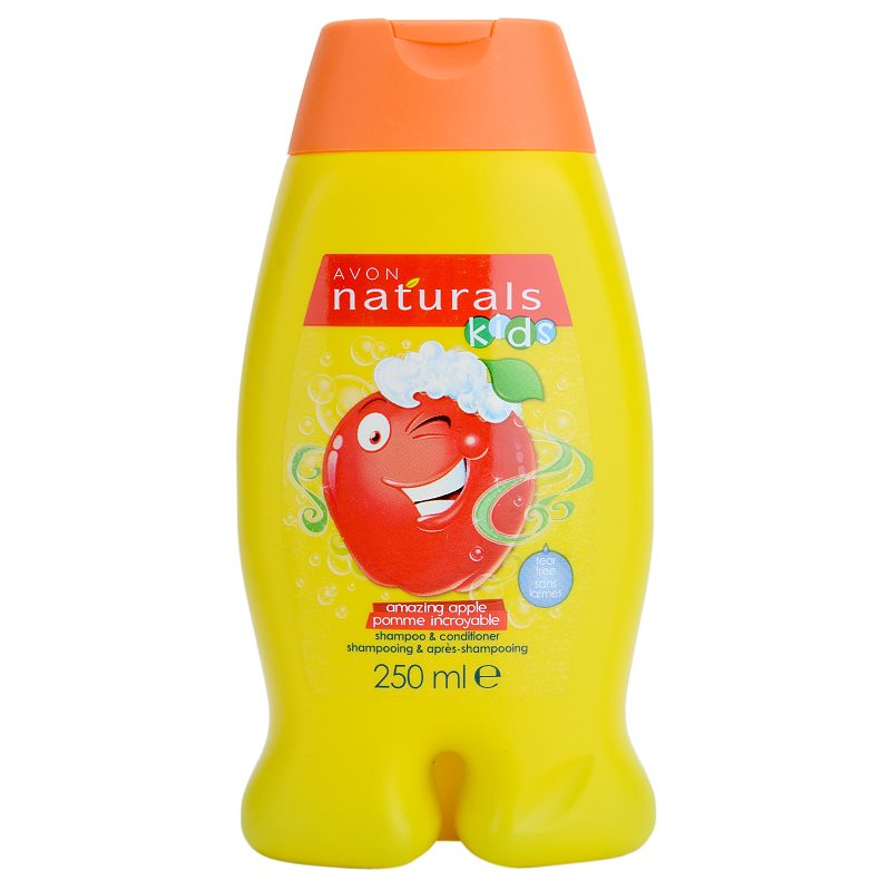 Avon Naturals Kids šampon in balzam 2 v1 za otroke z vonjem Amazing Apple 250 ml