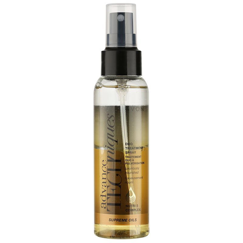 

Avon Advance Techniques Supreme Oils інтенсивна сироватка-спрей з розкішними маслами для всіх типів волосся