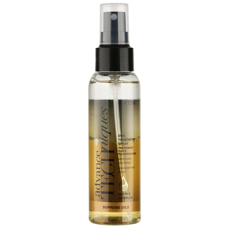 Avon Advance Techniques Supreme Oils spray nutriente intenso agli oli preziosi per tutti i tipi di capelli 100 ml