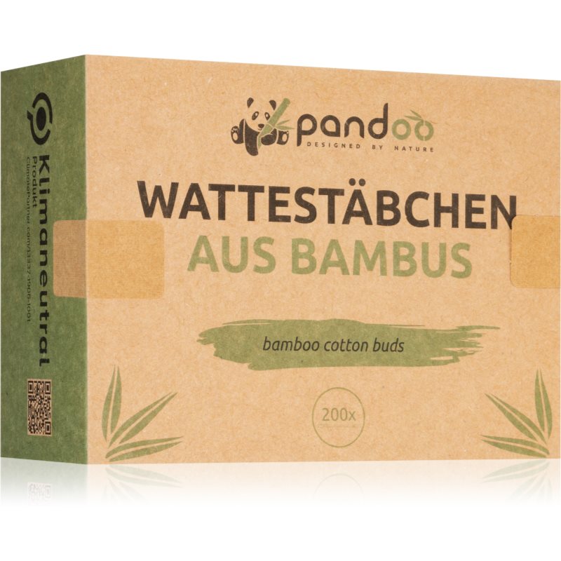 Pandoo Bamboo Cotton Buds клечки за уши 200 бр.