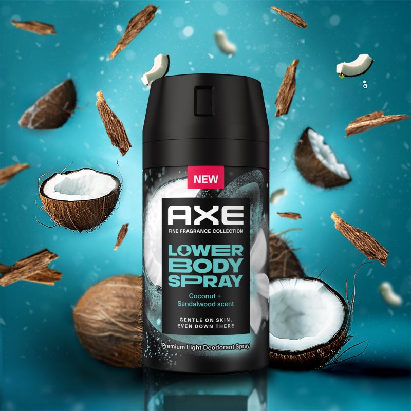Axe Coconut & Sandalwood telový sprej na intímne partie 100 ml