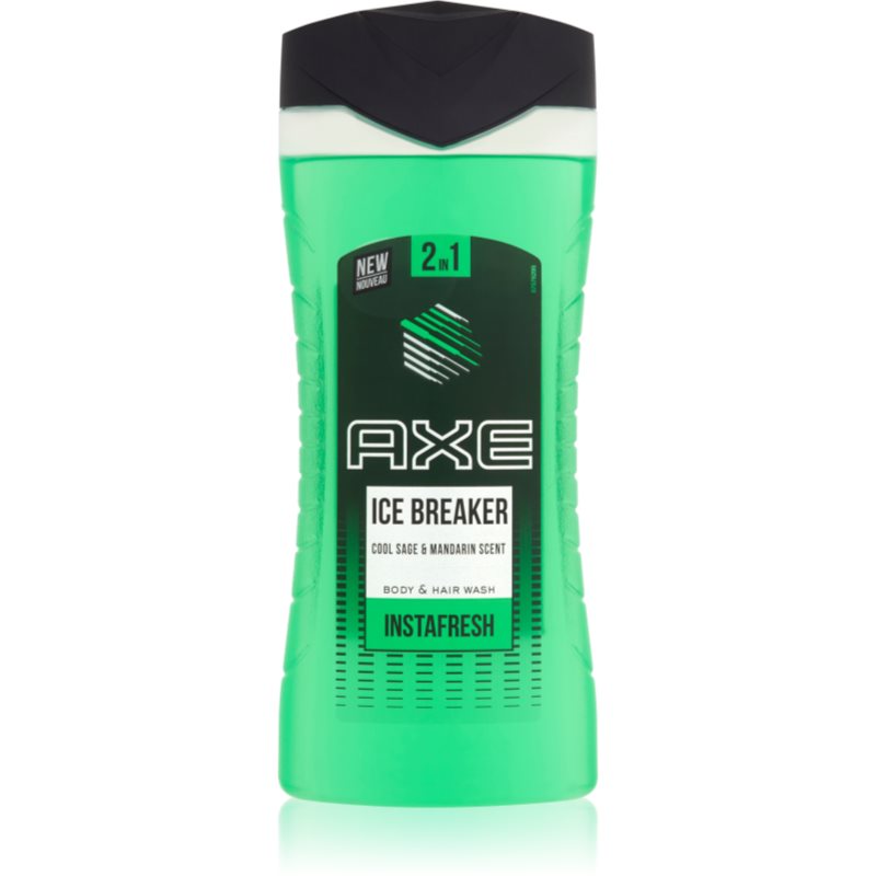 Axe Ice Breaker dušo želė ir šampūnas „du viename“ 400 ml