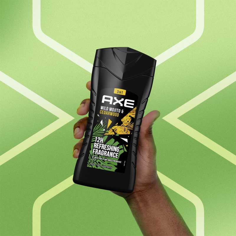 Axe Wild Green Mojito & Cedarwood Refreshing Shower Gel For Men 250 Ml