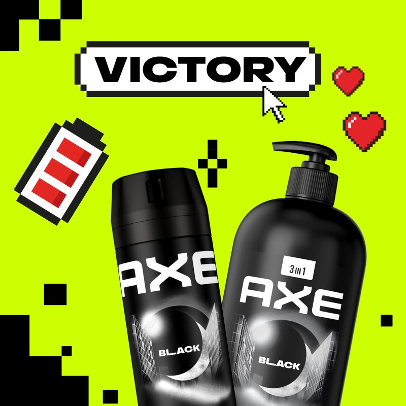 Axe Black sprchový gel na obličej, tělo a vlasy 900 ml (obrázek 3)