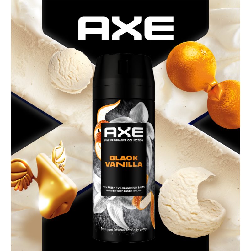 Axe Premium Black Vanilla deodorant sprej pro muže 150 ml (obrázek 3)