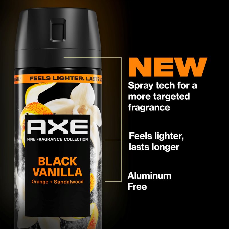 Axe Premium Black Vanilla deodorant sprej pro muže 150 ml (obrázek 5)