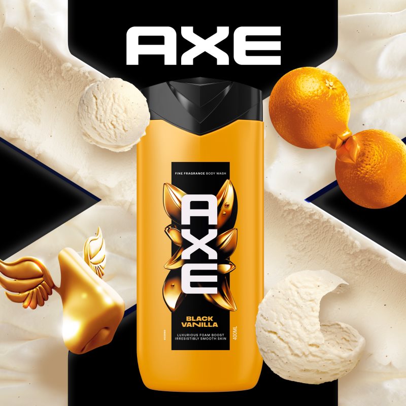 Axe Premium Black Vanilla sprchový gel pro muže 400 ml (obrázek 3)
