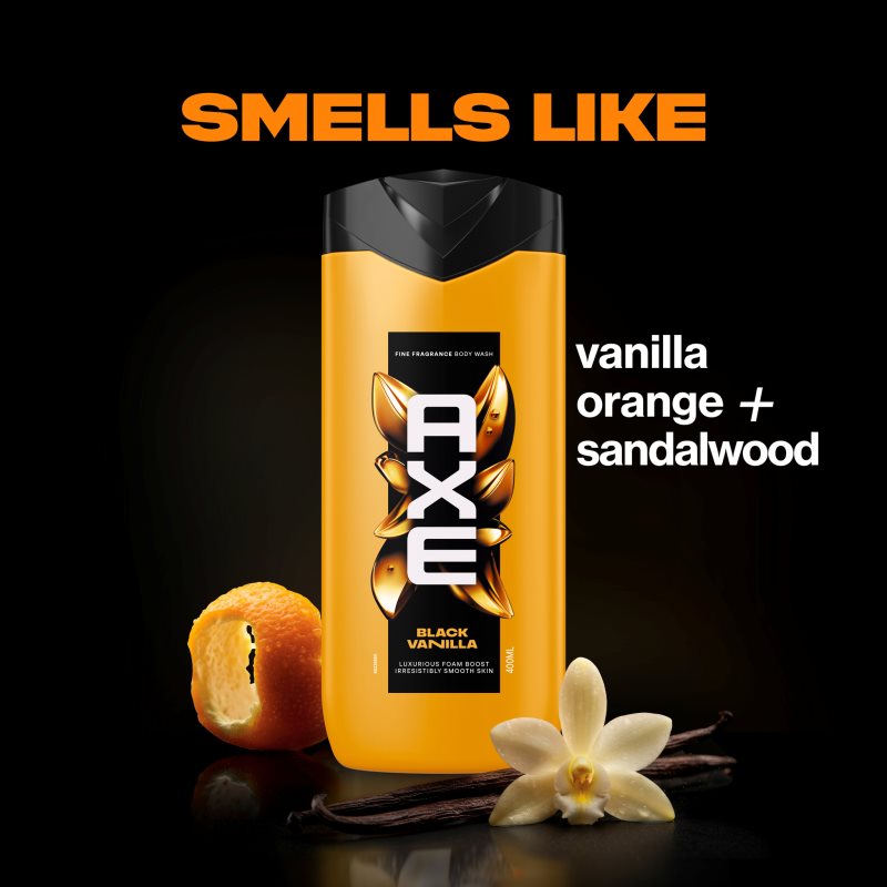 Axe Premium Black Vanilla sprchový gel pro muže 400 ml (obrázek 4)